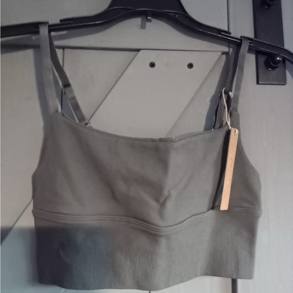 SKIMS Gunmetal Contour Nylon Cami Top